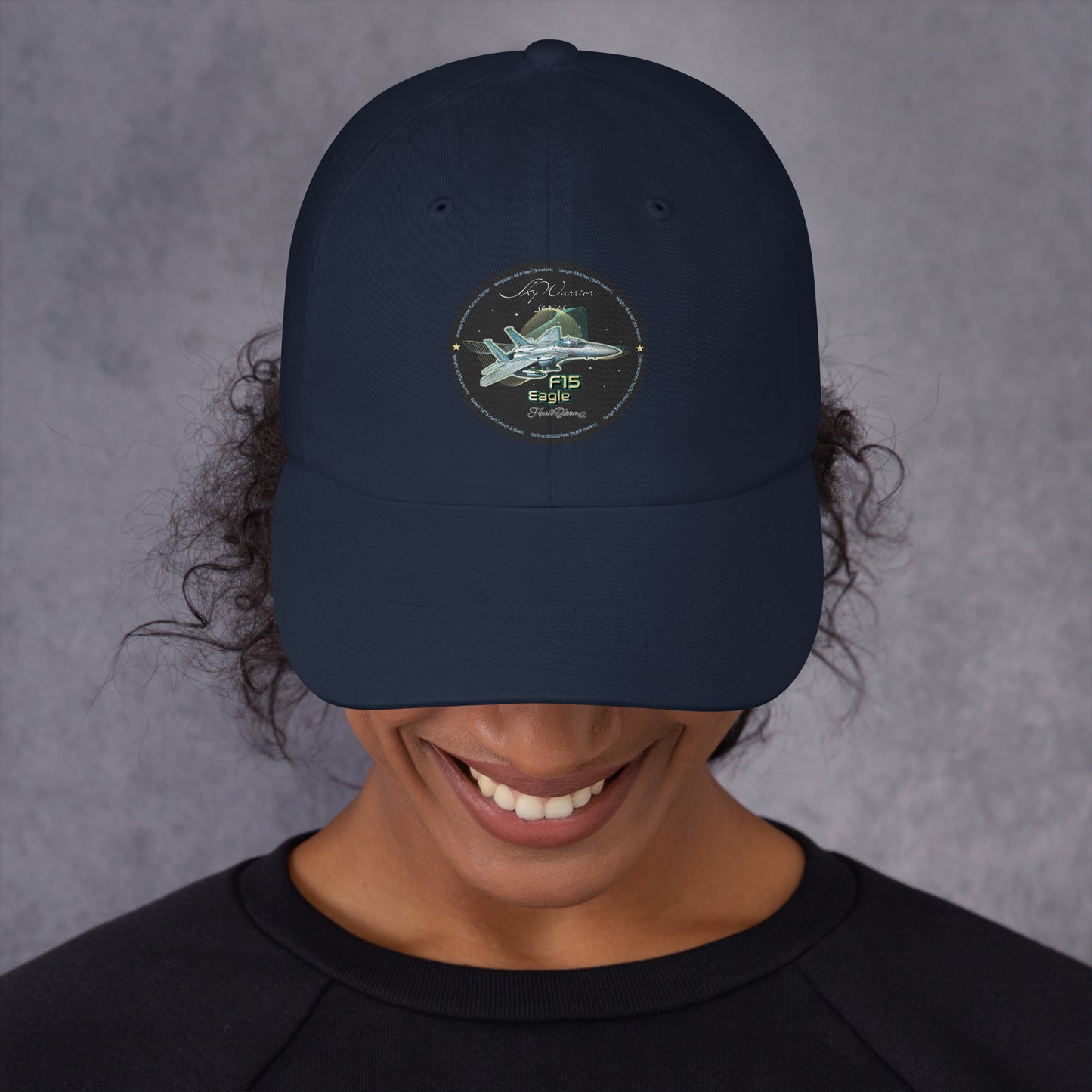 Navy - F15 Eagle Dad hat
