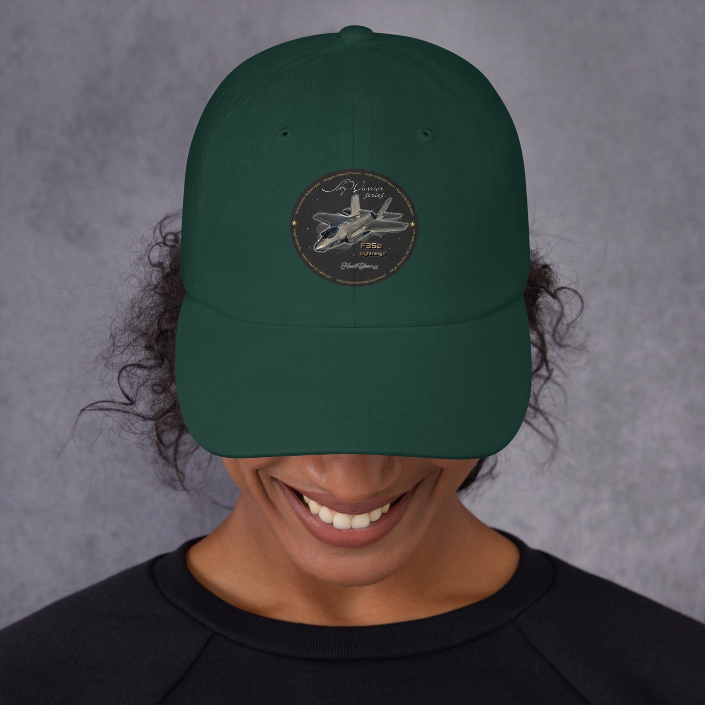 Spruce - F35A Lightning Dad hat