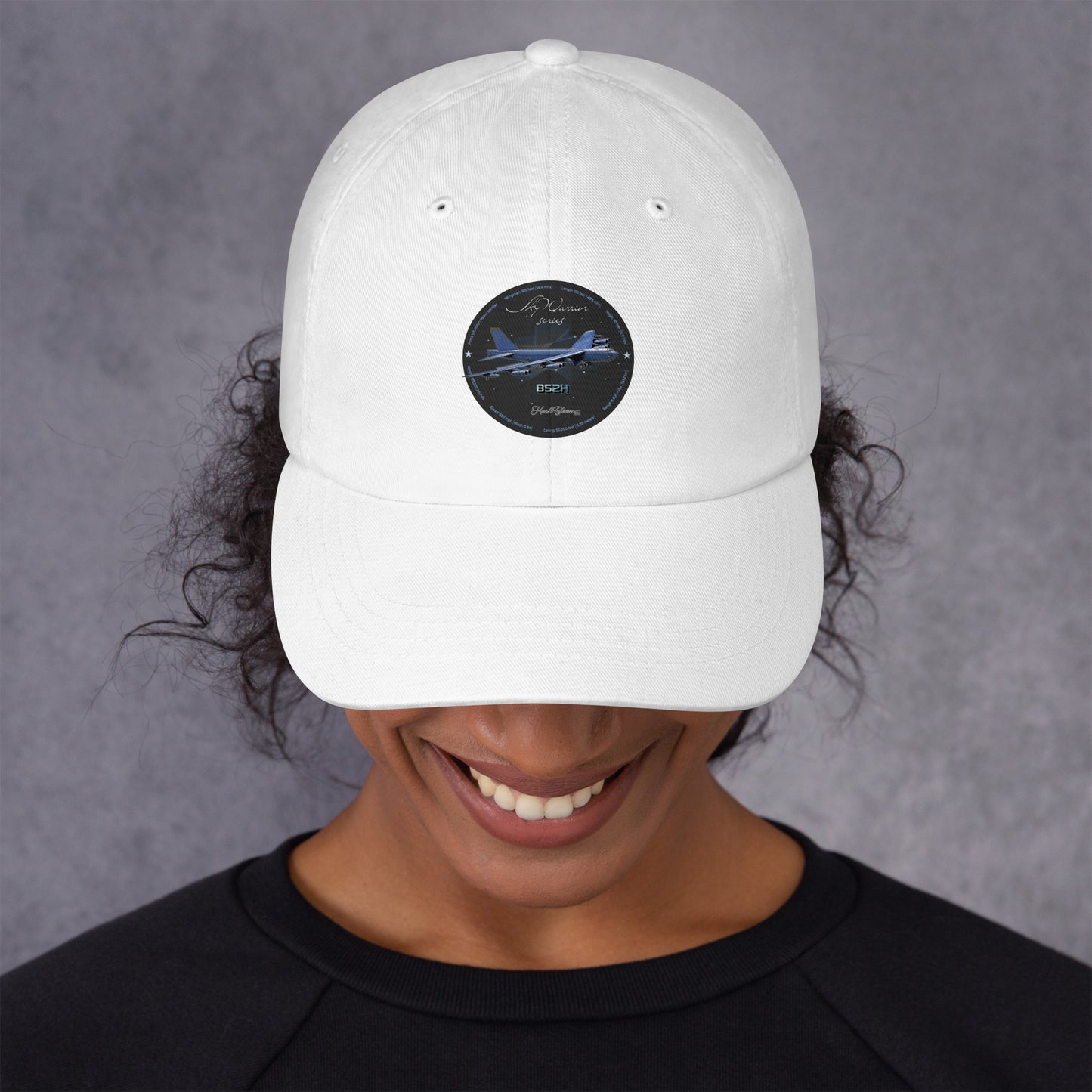 White - B52H Stratofortress Dad hat