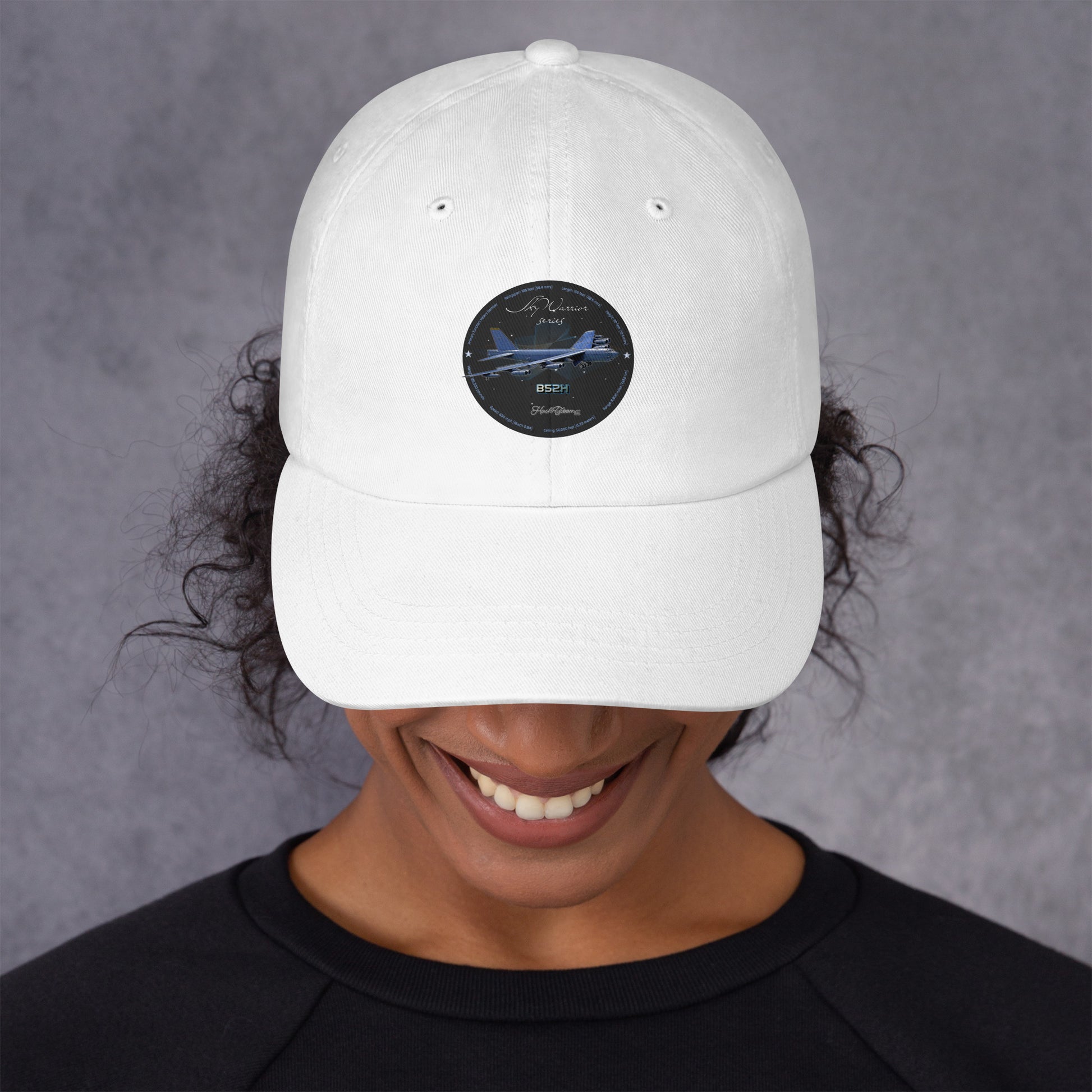 White - B52H Stratofortress Dad hat