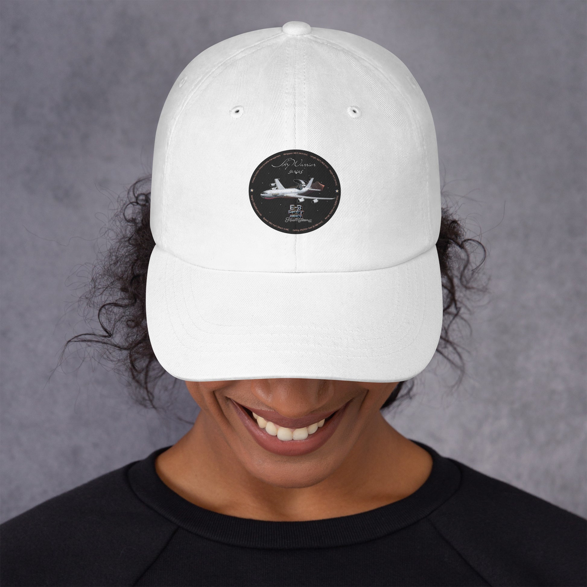 White - E3 Sentry Dad hat