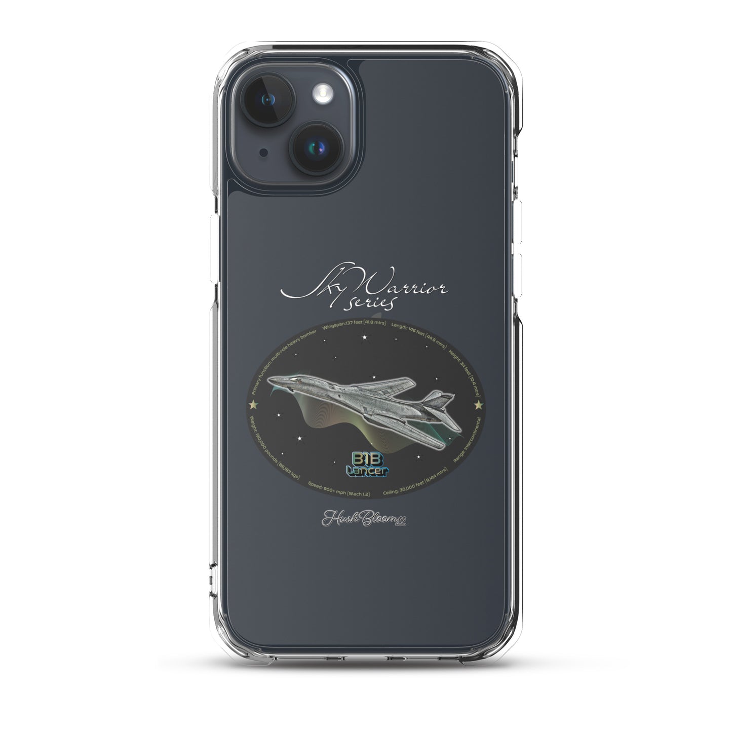 B1B Lancer Clear Case for iPhone