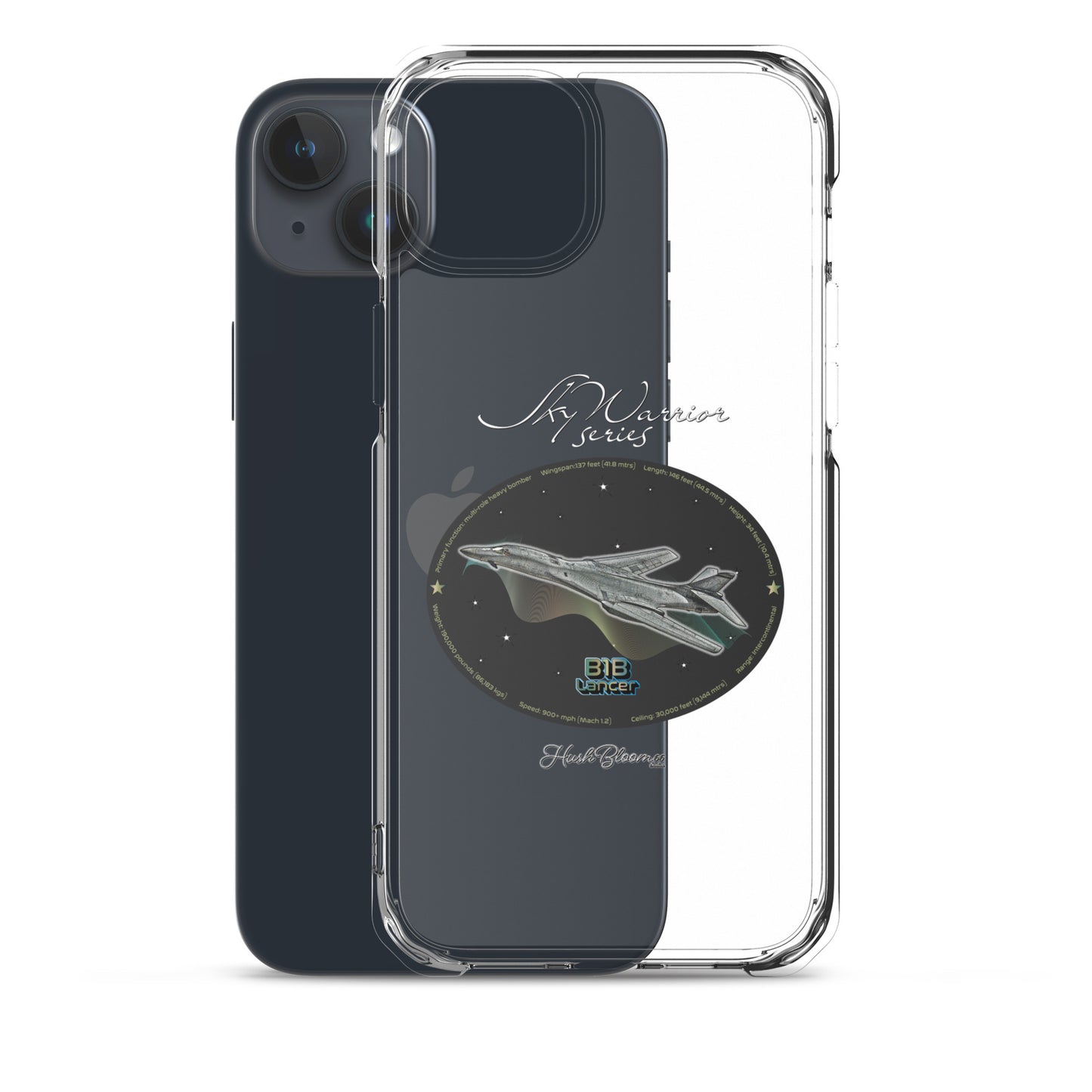 B1B Lancer Clear Case for iPhone