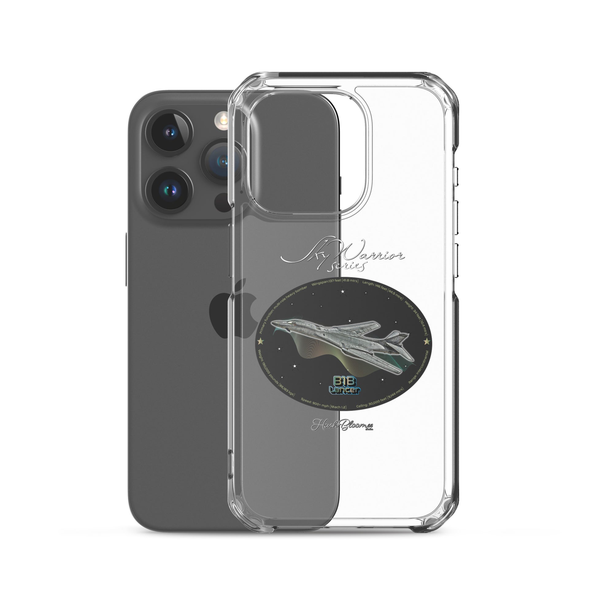 B1B Lancer Clear Case for iPhone