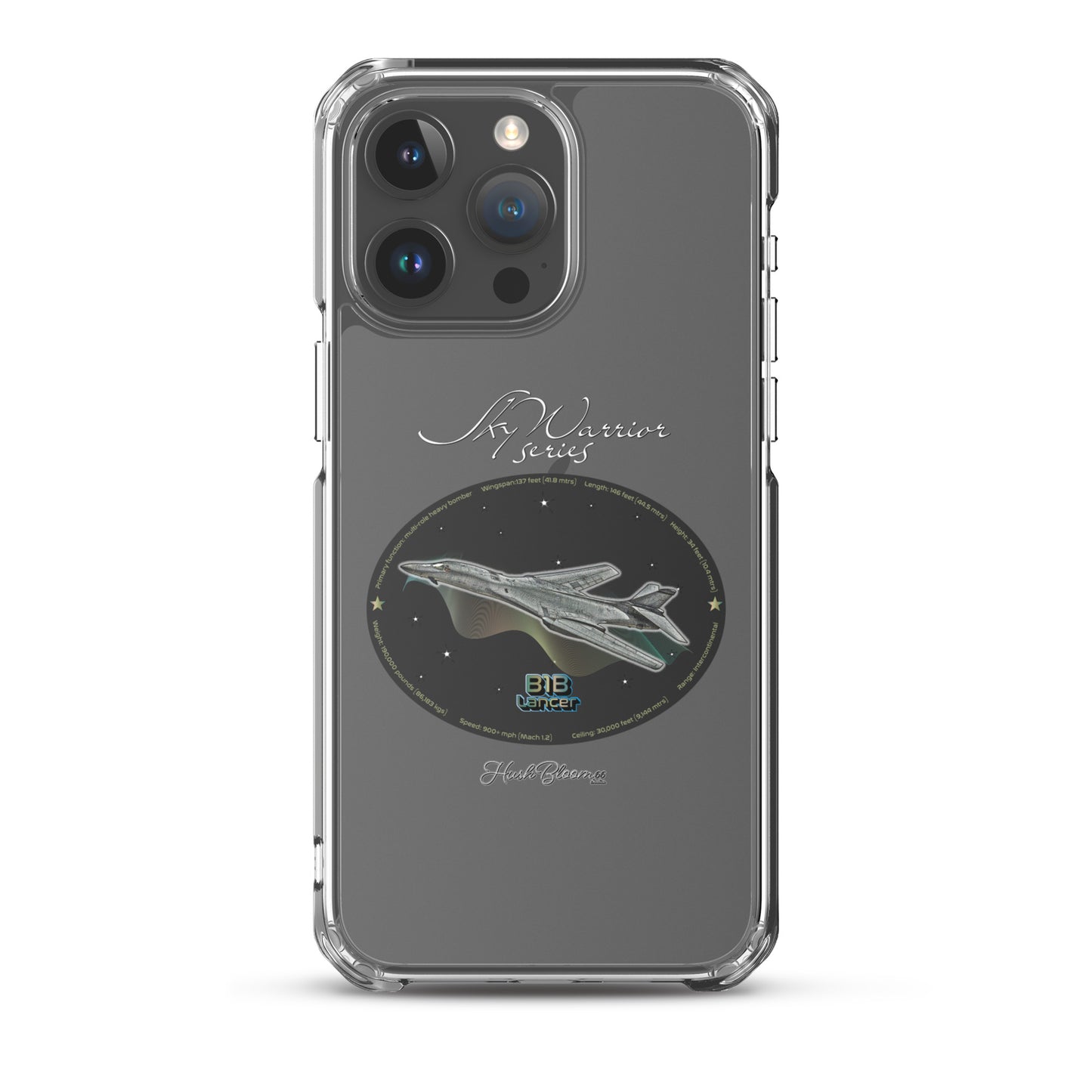 B1B Lancer Clear Case for iPhone