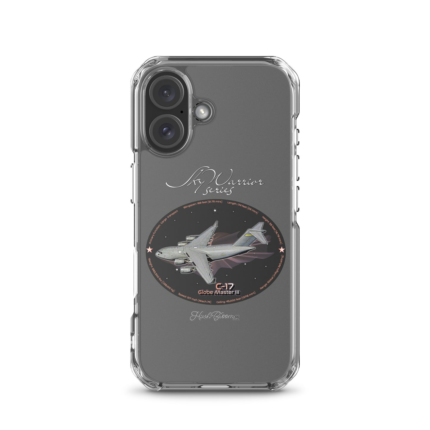 C17 Globe Master III Clear Case for iPhone