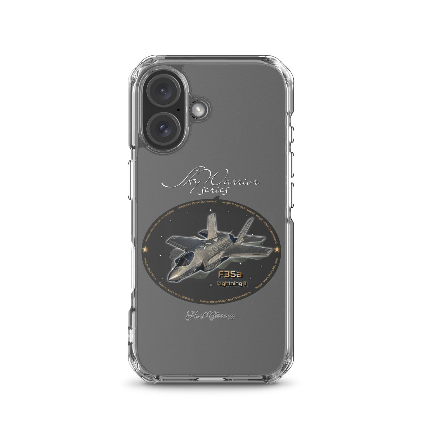 F35A Lightning Clear Case for iPhone