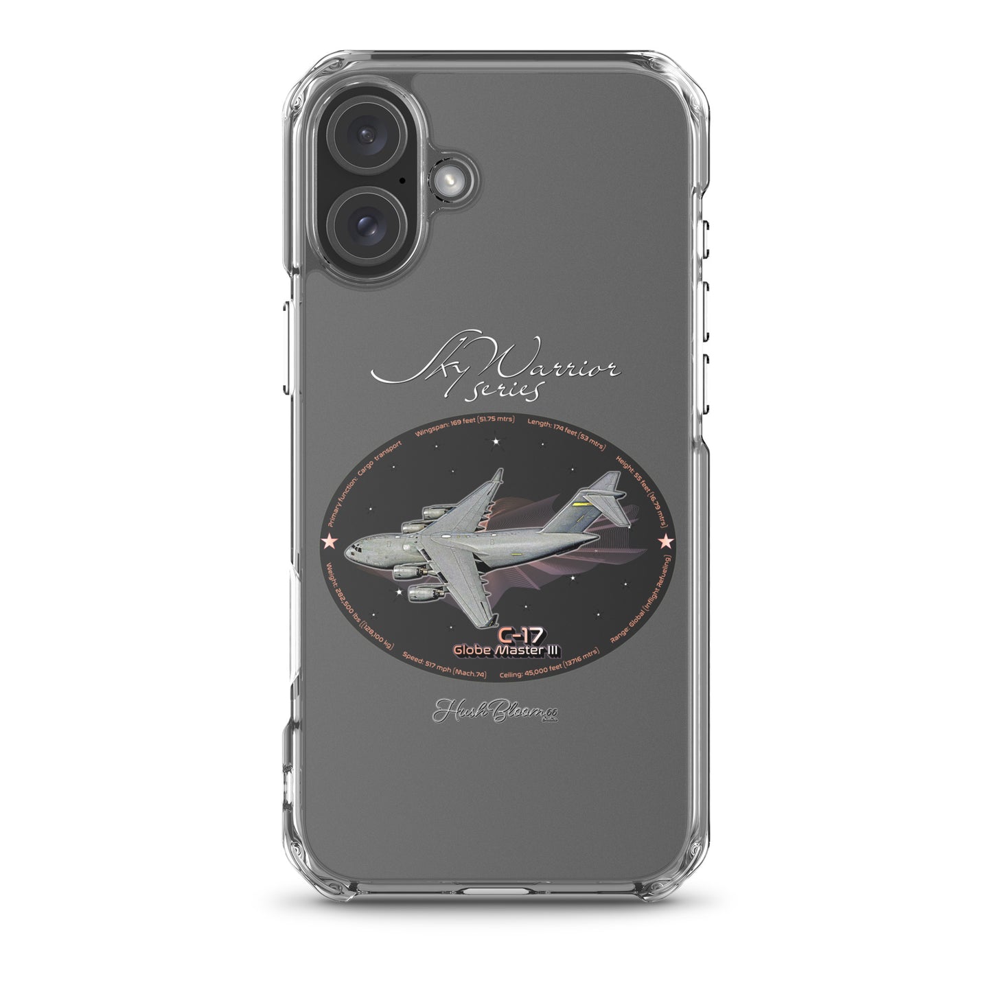 C17 Globe Master III Clear Case for iPhone