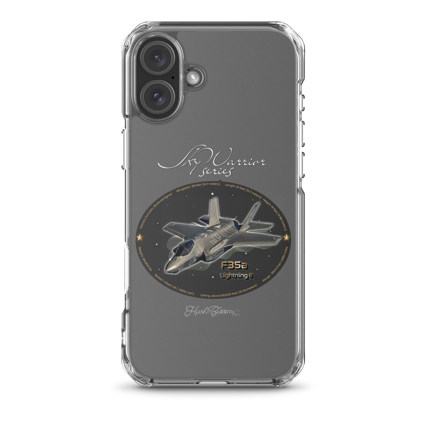 F35A Lightning Clear Case for iPhone