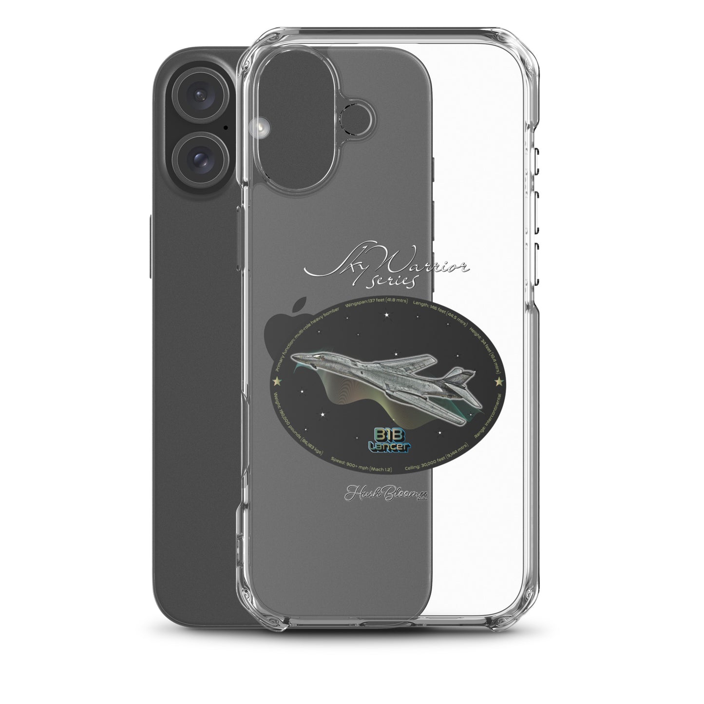 B1B Lancer Clear Case for iPhone