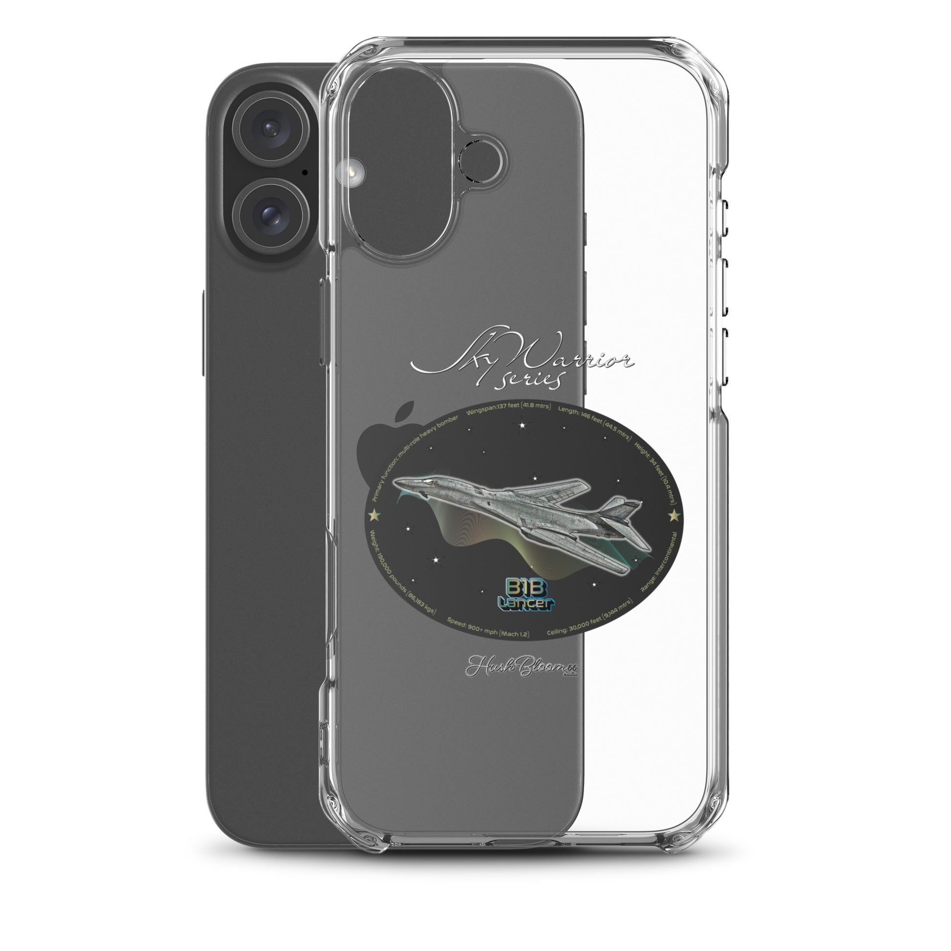 B1B Lancer Clear Case for iPhone