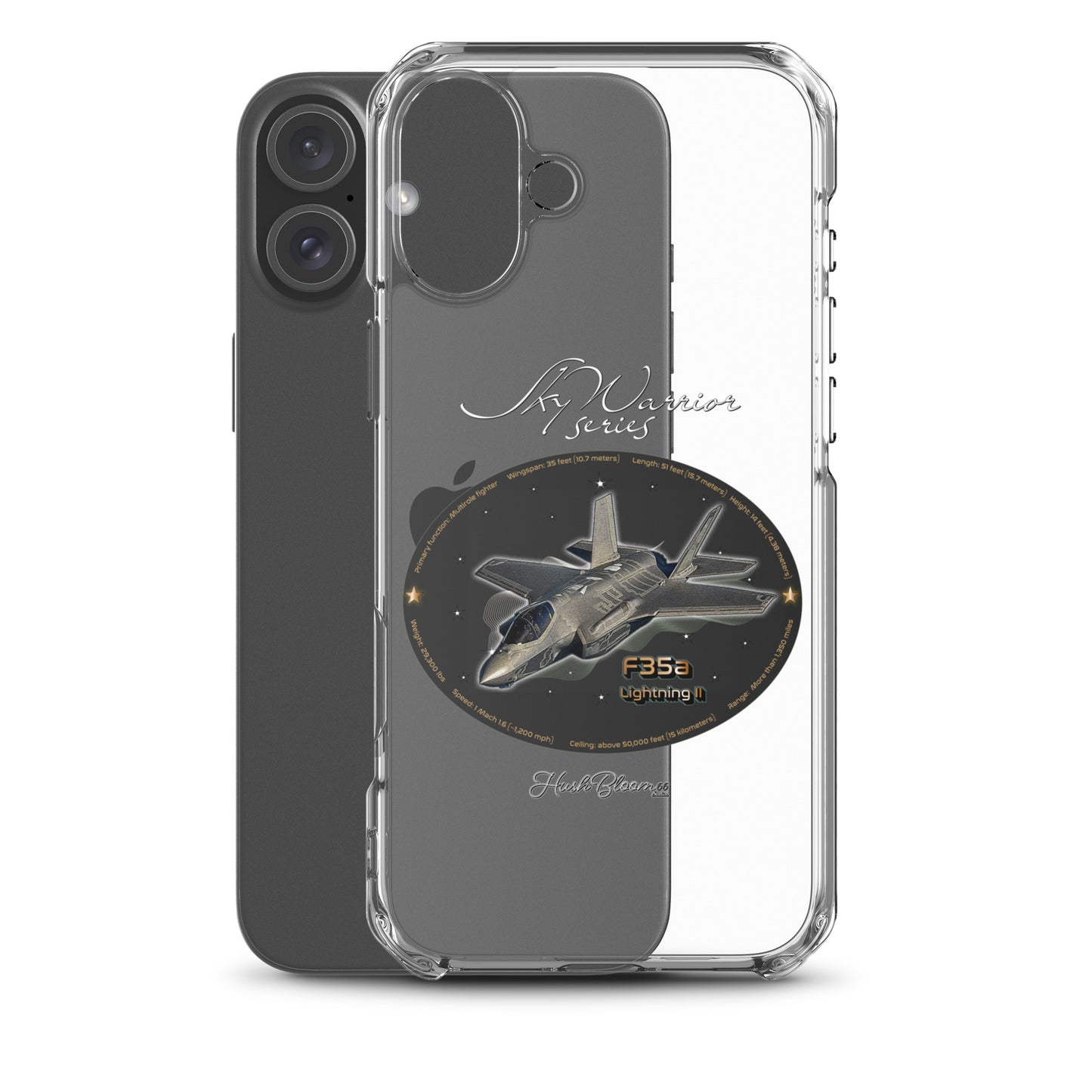 F35A Lightning Clear Case for iPhone