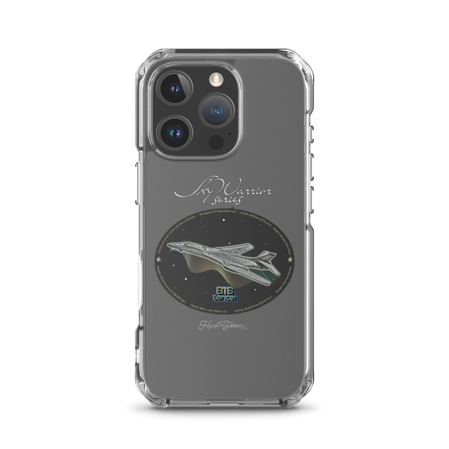 B1B Lancer Clear Case for iPhone