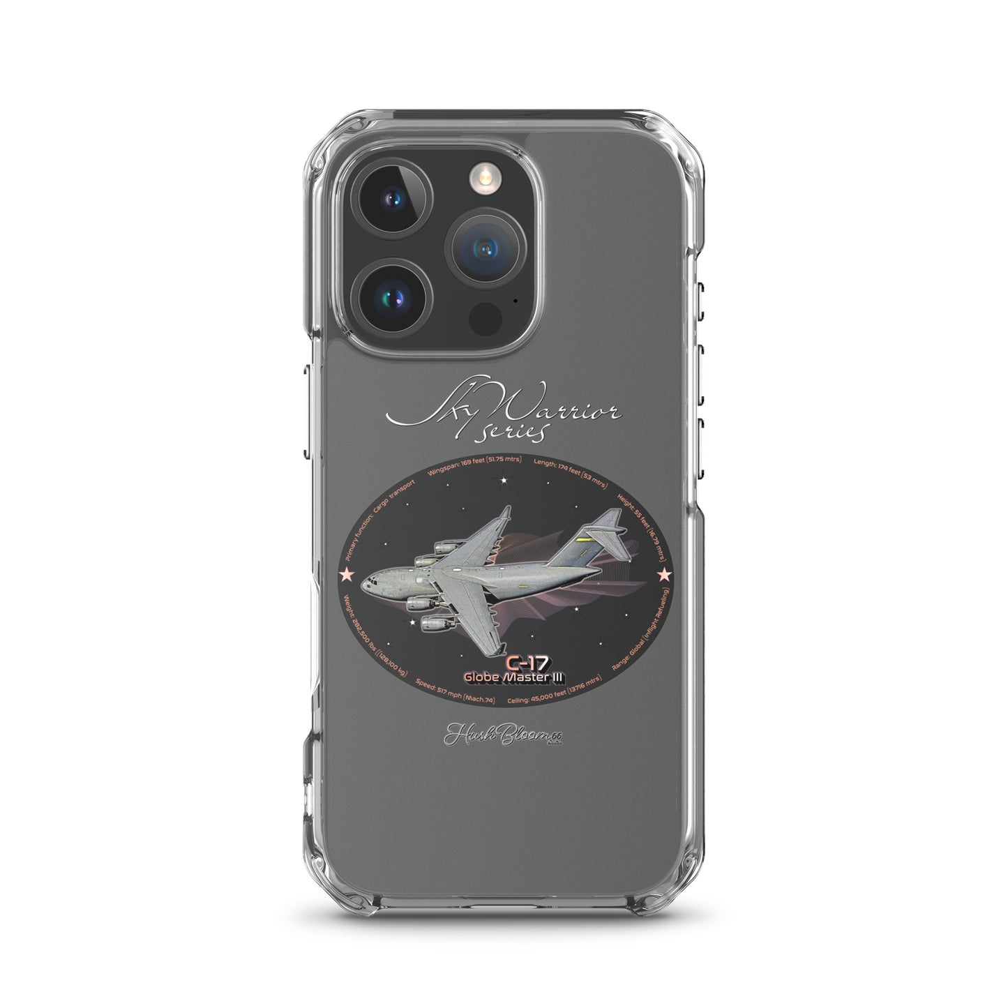 C17 Globe Master III Clear Case for iPhone