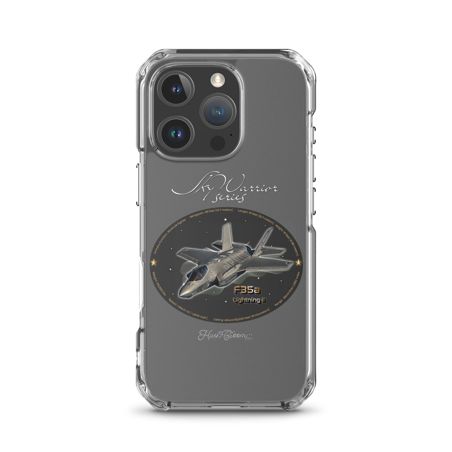F35A Lightning Clear Case for iPhone