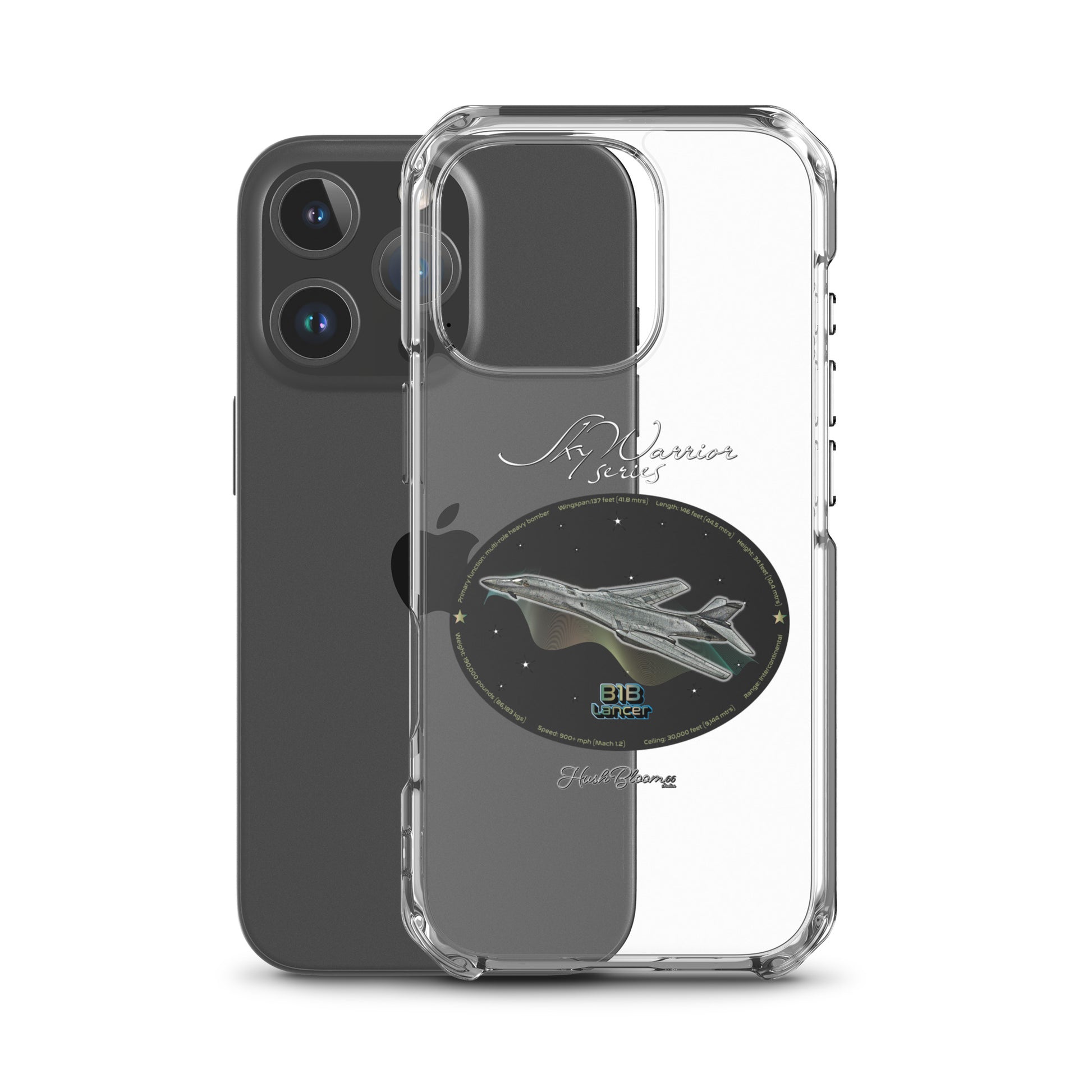 B1B Lancer Clear Case for iPhone