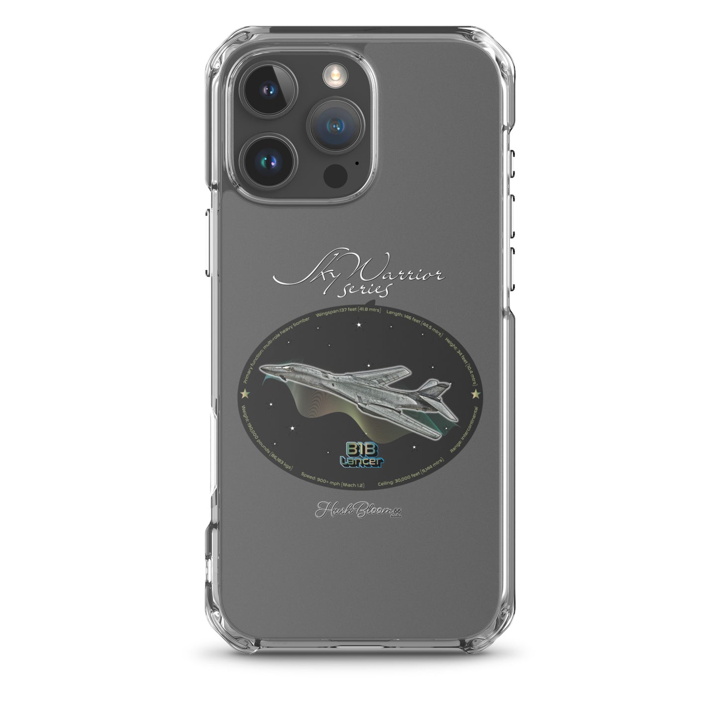 B1B Lancer Clear Case for iPhone