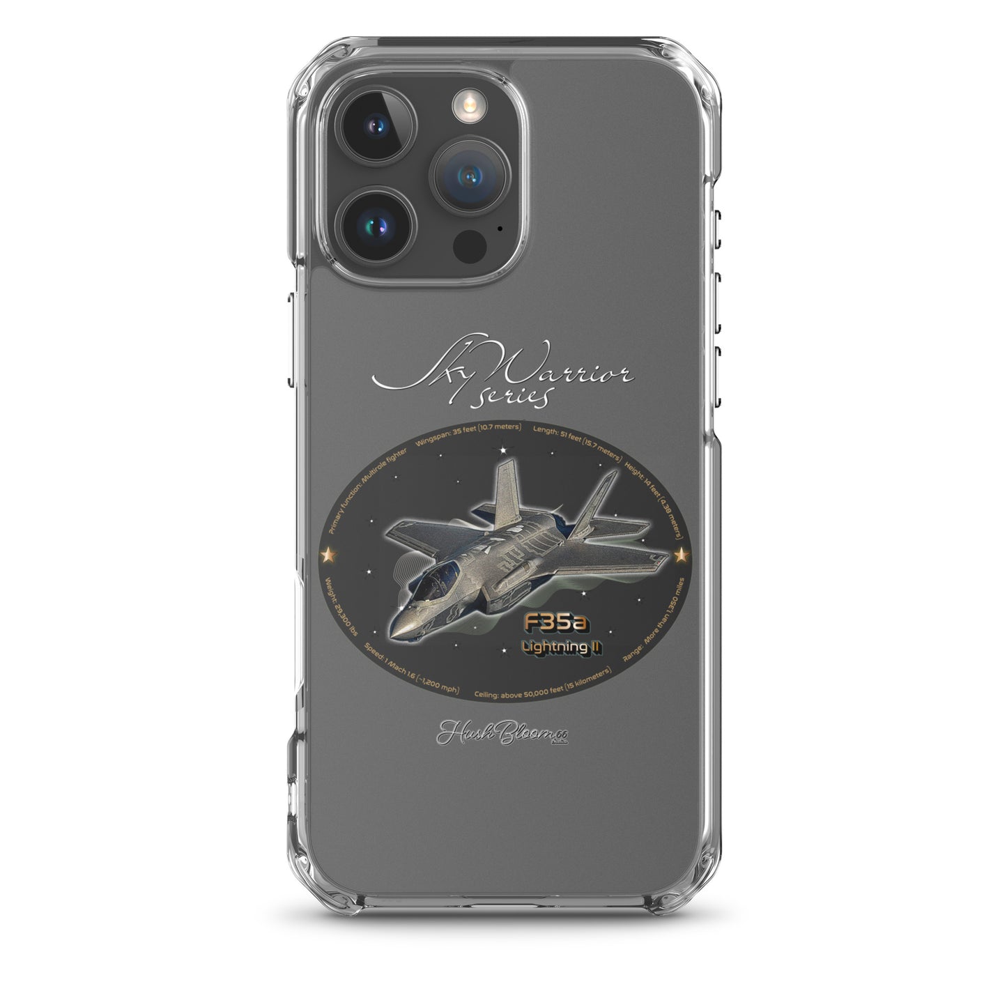 F35A Lightning Clear Case for iPhone