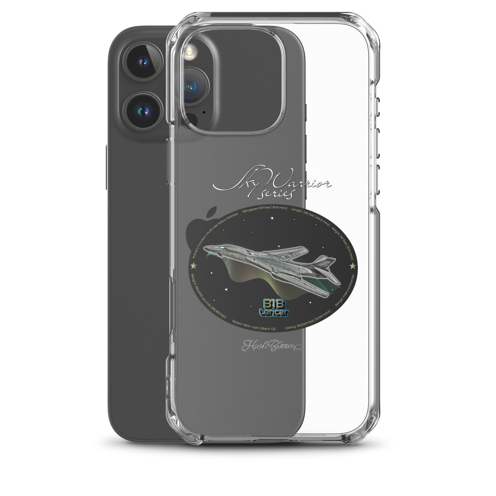 B1B Lancer Clear Case for iPhone
