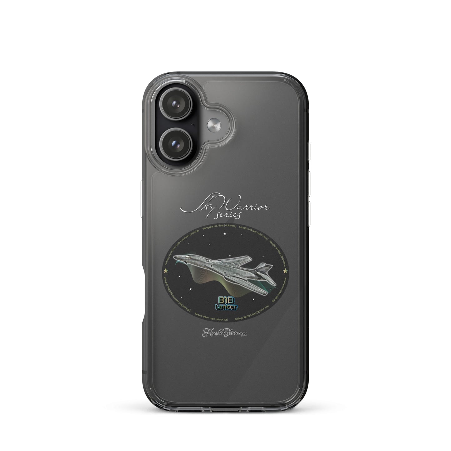 B1B Lancer Clear Case for iPhone