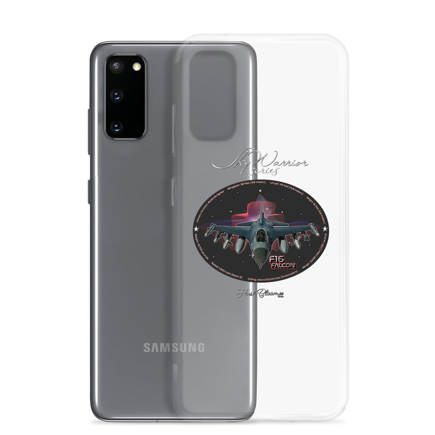 Clear - F16 Falcon Clear Case for Samsung