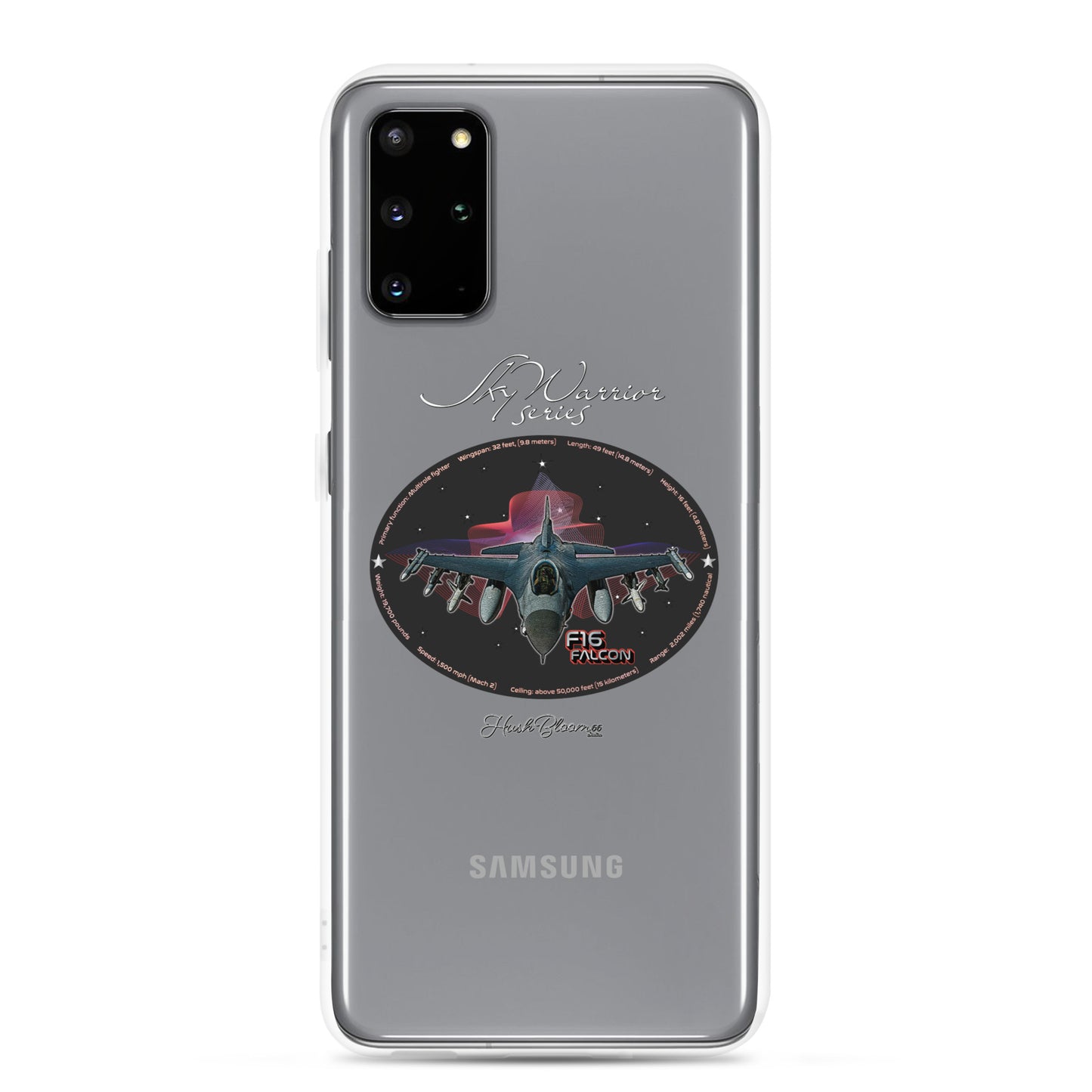Clear - F16 Falcon Clear Case for Samsung