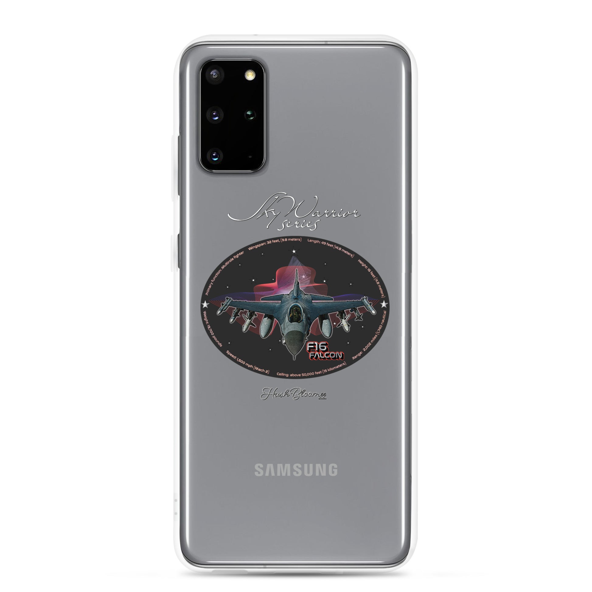Clear - F16 Falcon Clear Case for Samsung