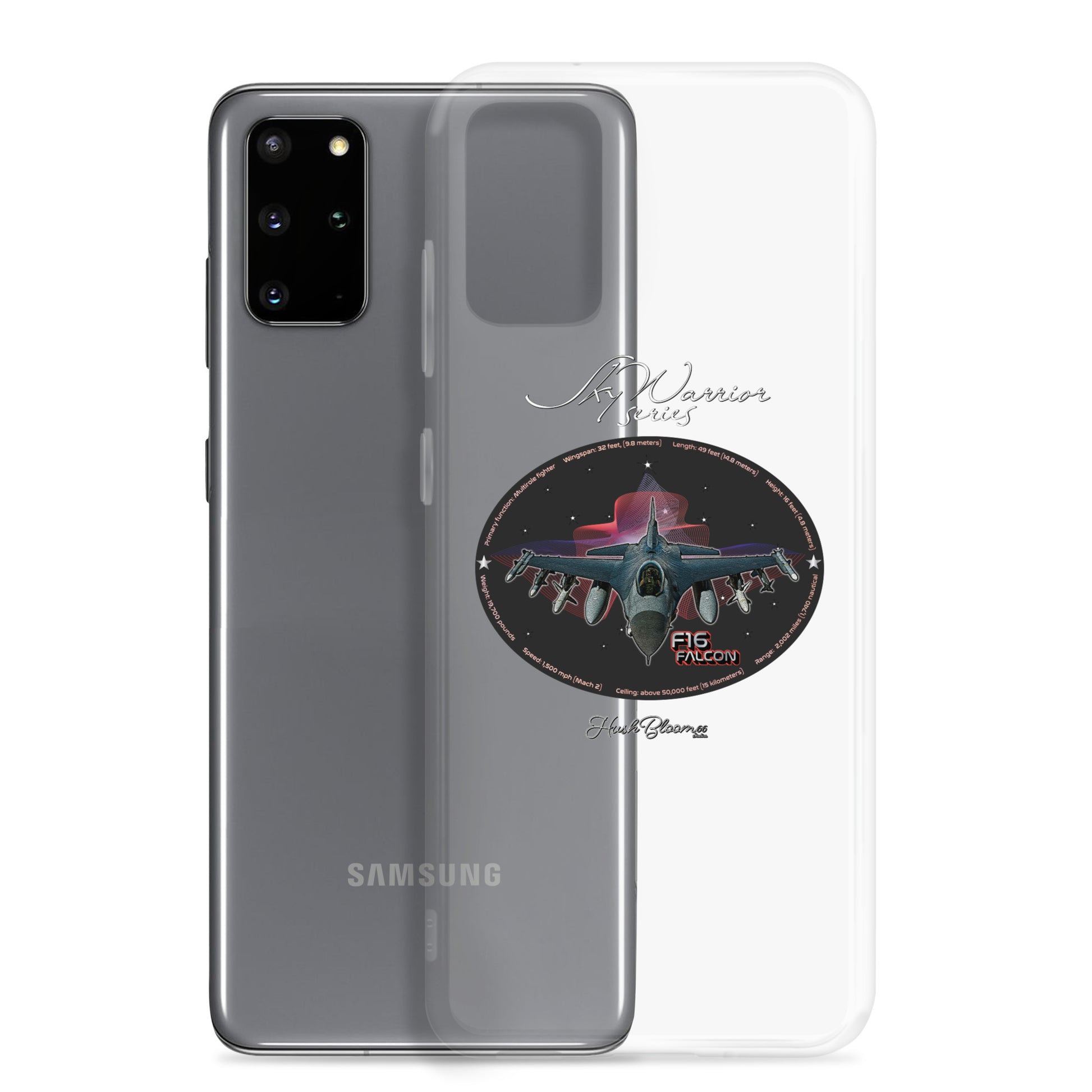 Clear - F16 Falcon Clear Case for Samsung