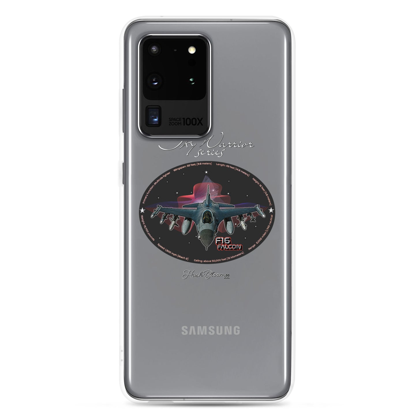 Clear - F16 Falcon Clear Case for Samsung