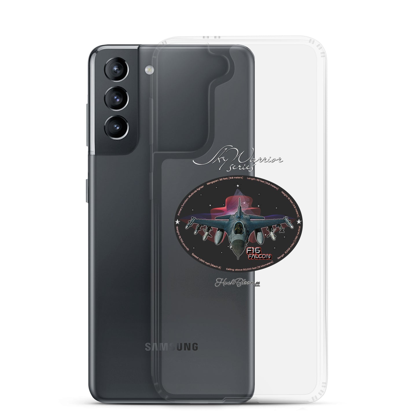 Clear - F16 Falcon Clear Case for Samsung