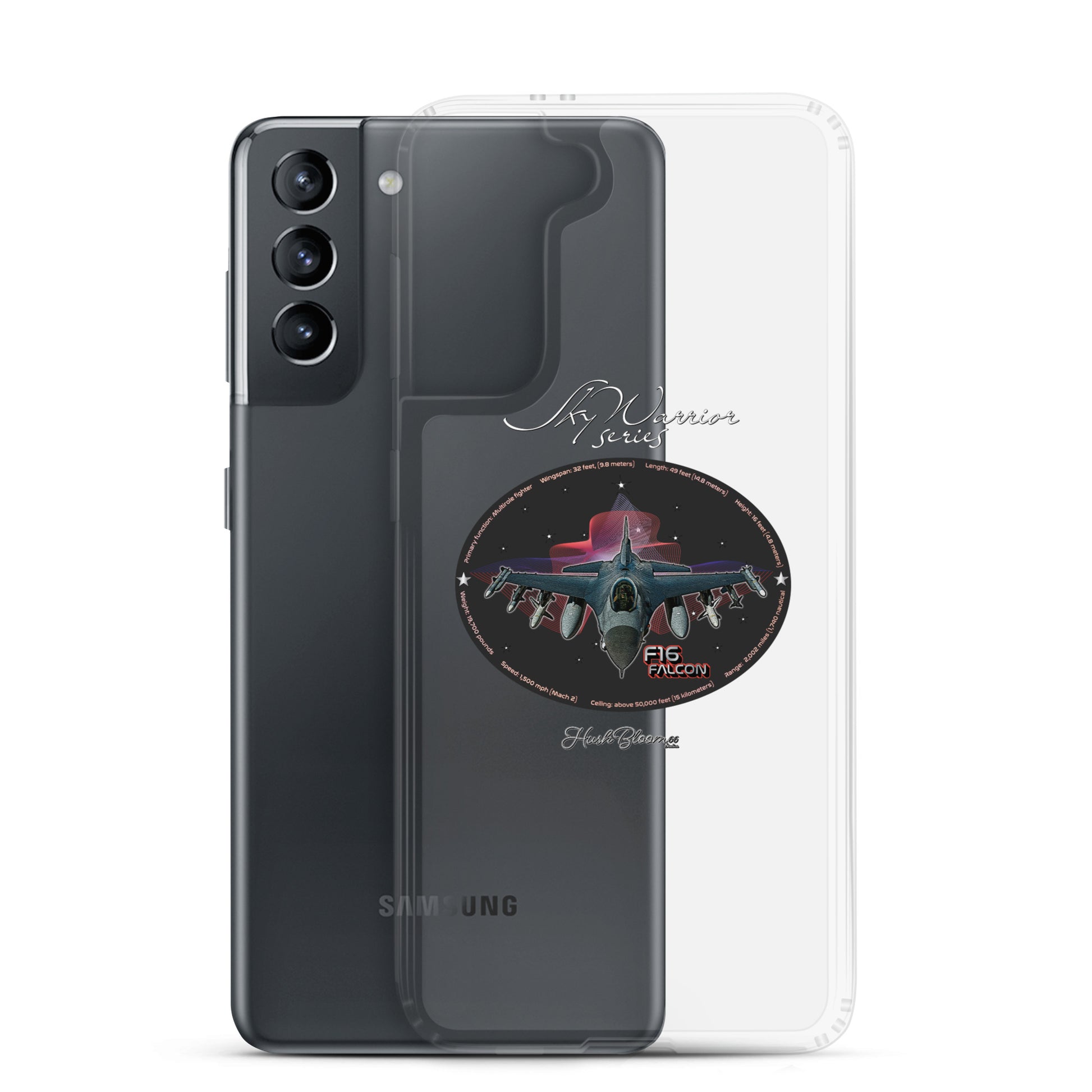 Clear - F16 Falcon Clear Case for Samsung