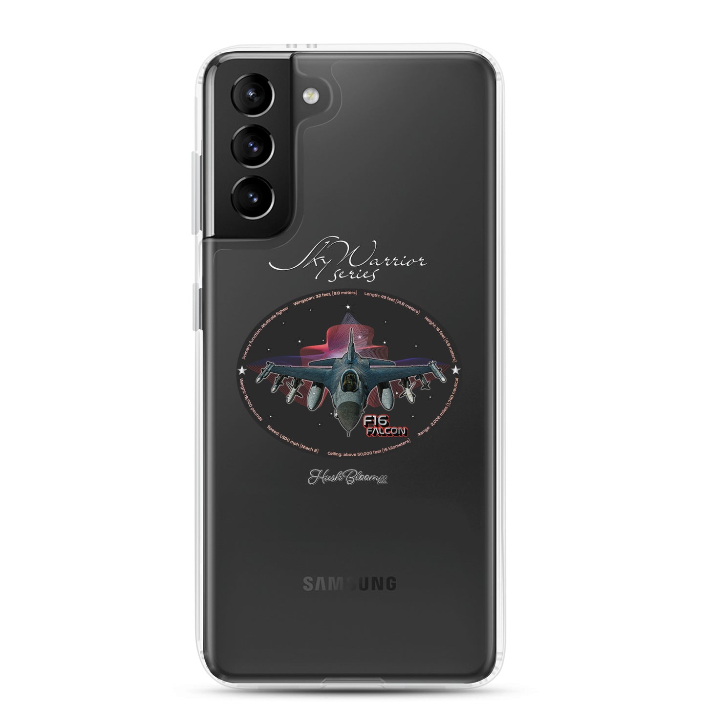 Clear - F16 Falcon Clear Case for Samsung
