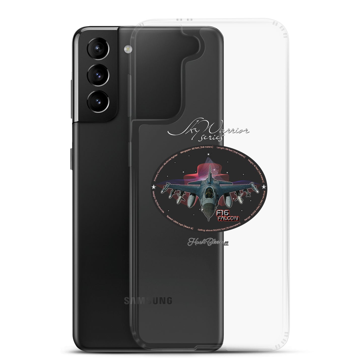 Clear - F16 Falcon Clear Case for Samsung