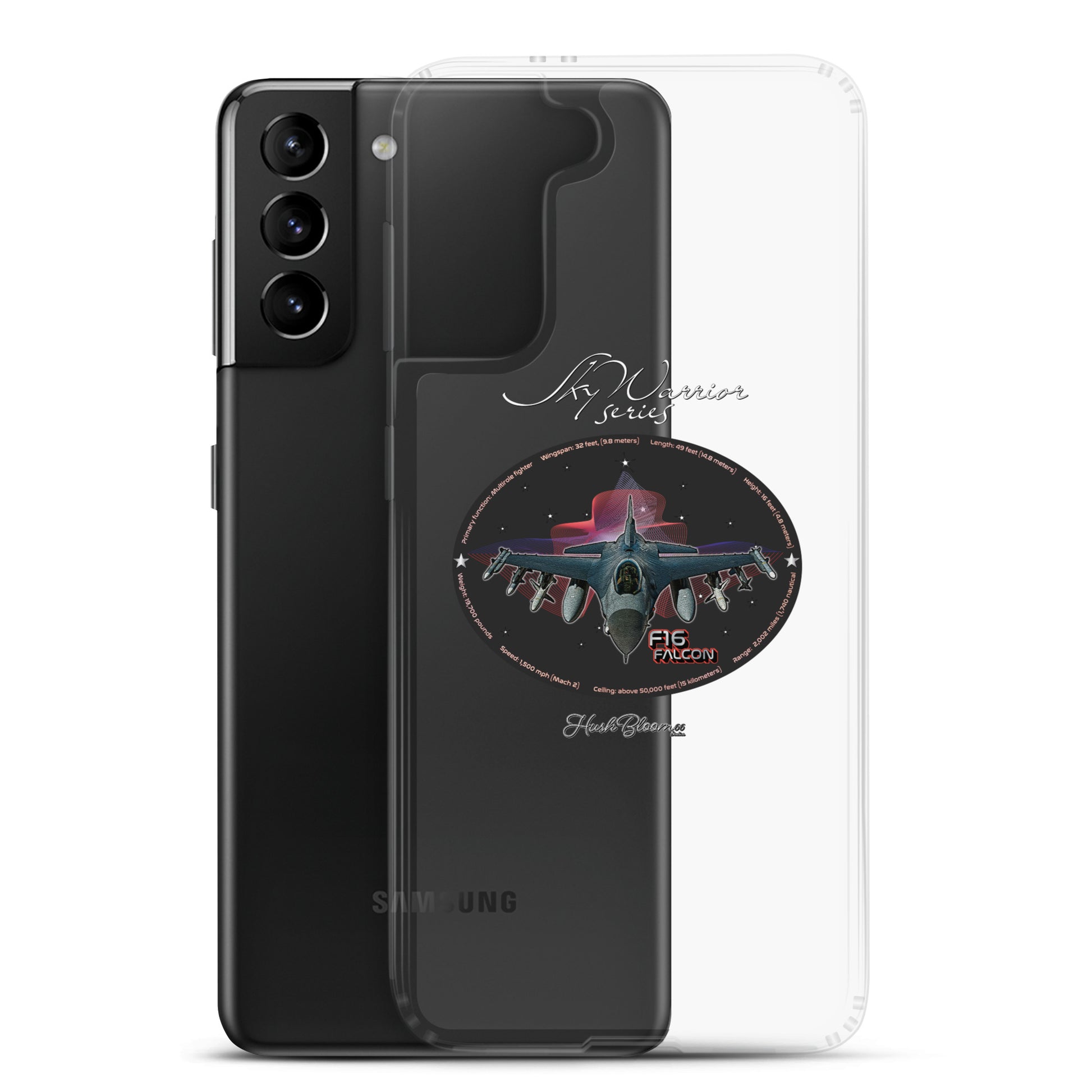 Clear - F16 Falcon Clear Case for Samsung