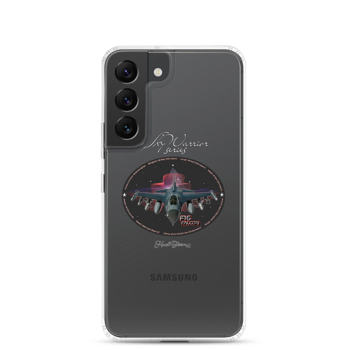 Clear - F16 Falcon Clear Case for Samsung