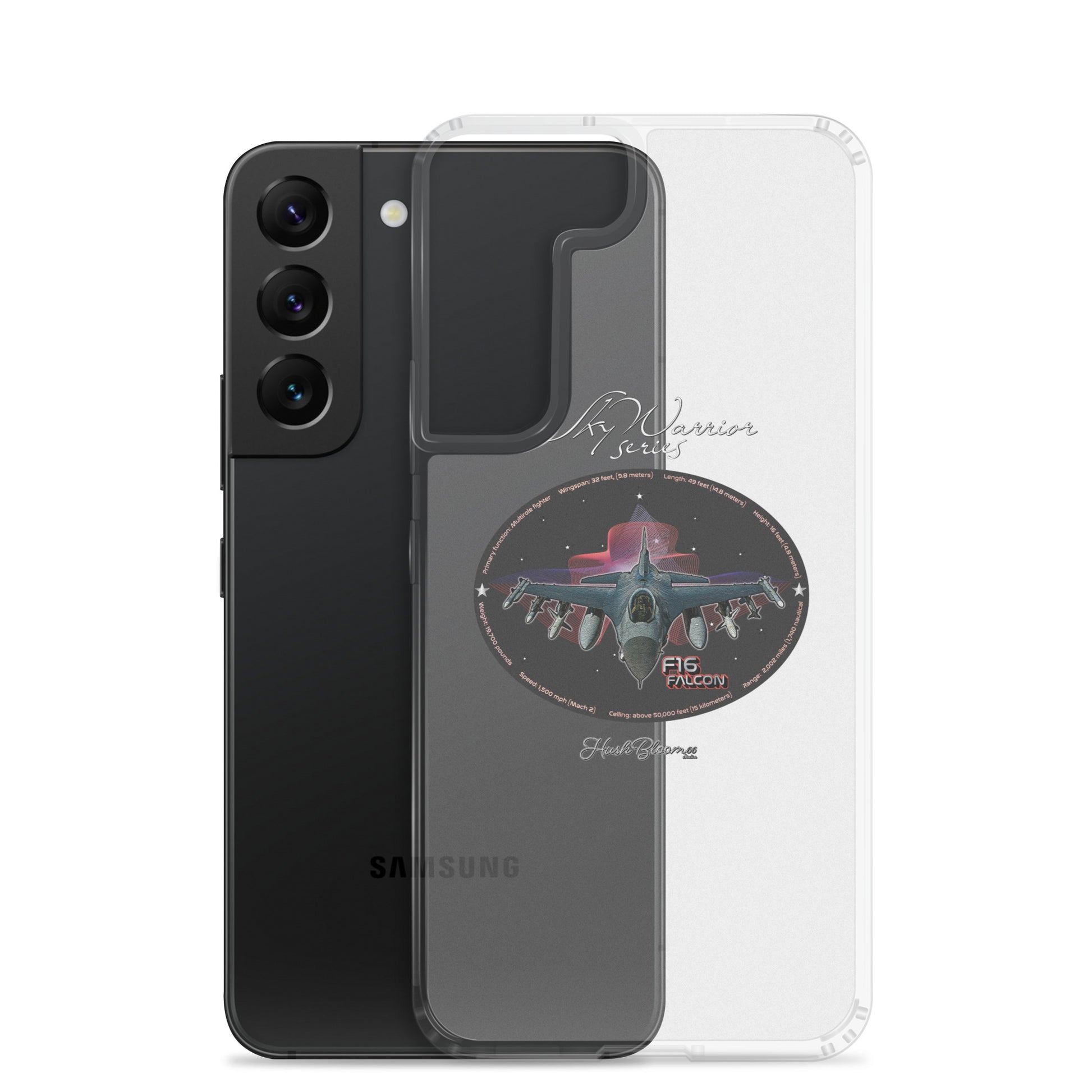 Clear - F16 Falcon Clear Case for Samsung
