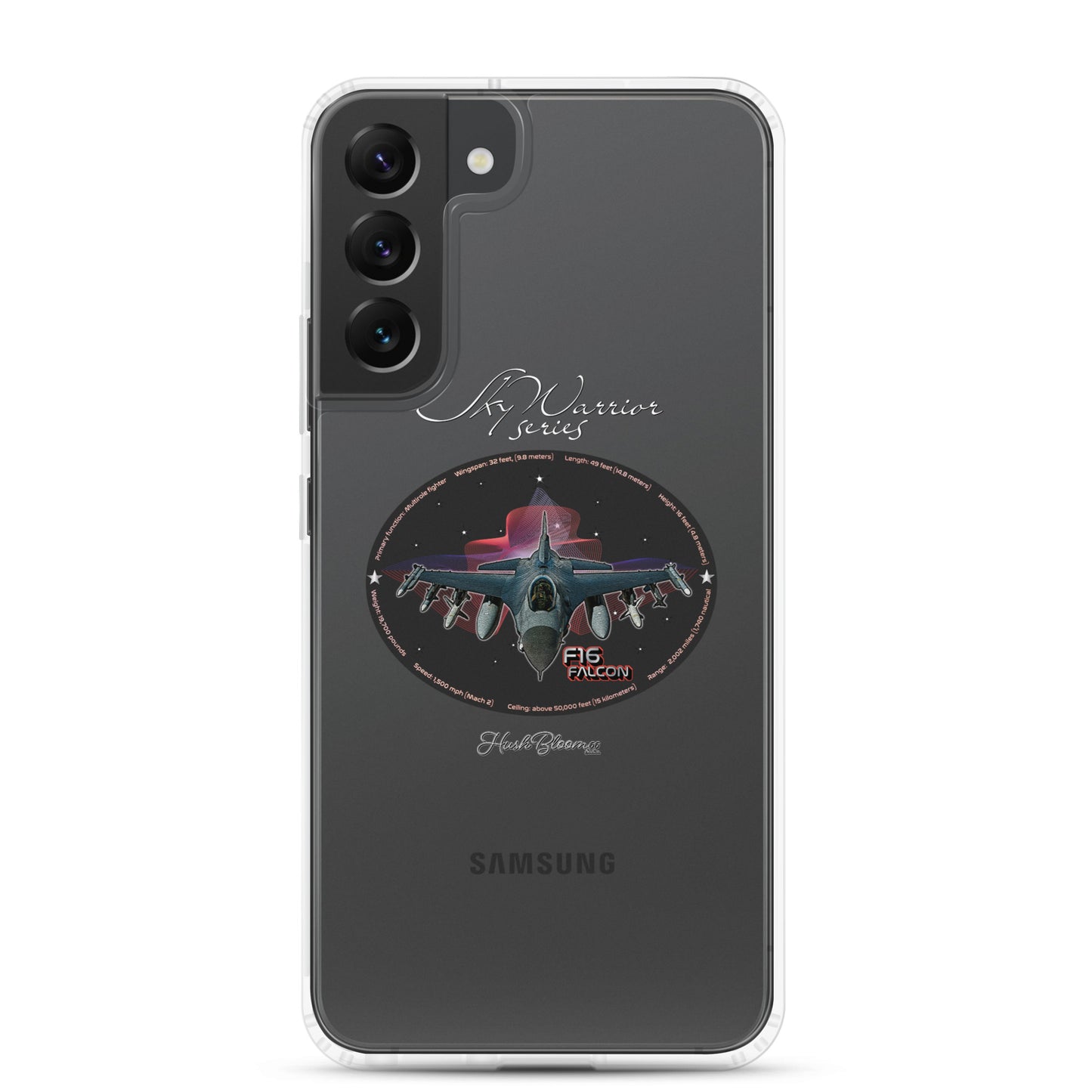 Clear - F16 Falcon Clear Case for Samsung