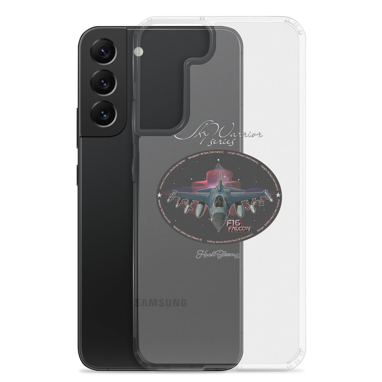 Clear - F16 Falcon Clear Case for Samsung