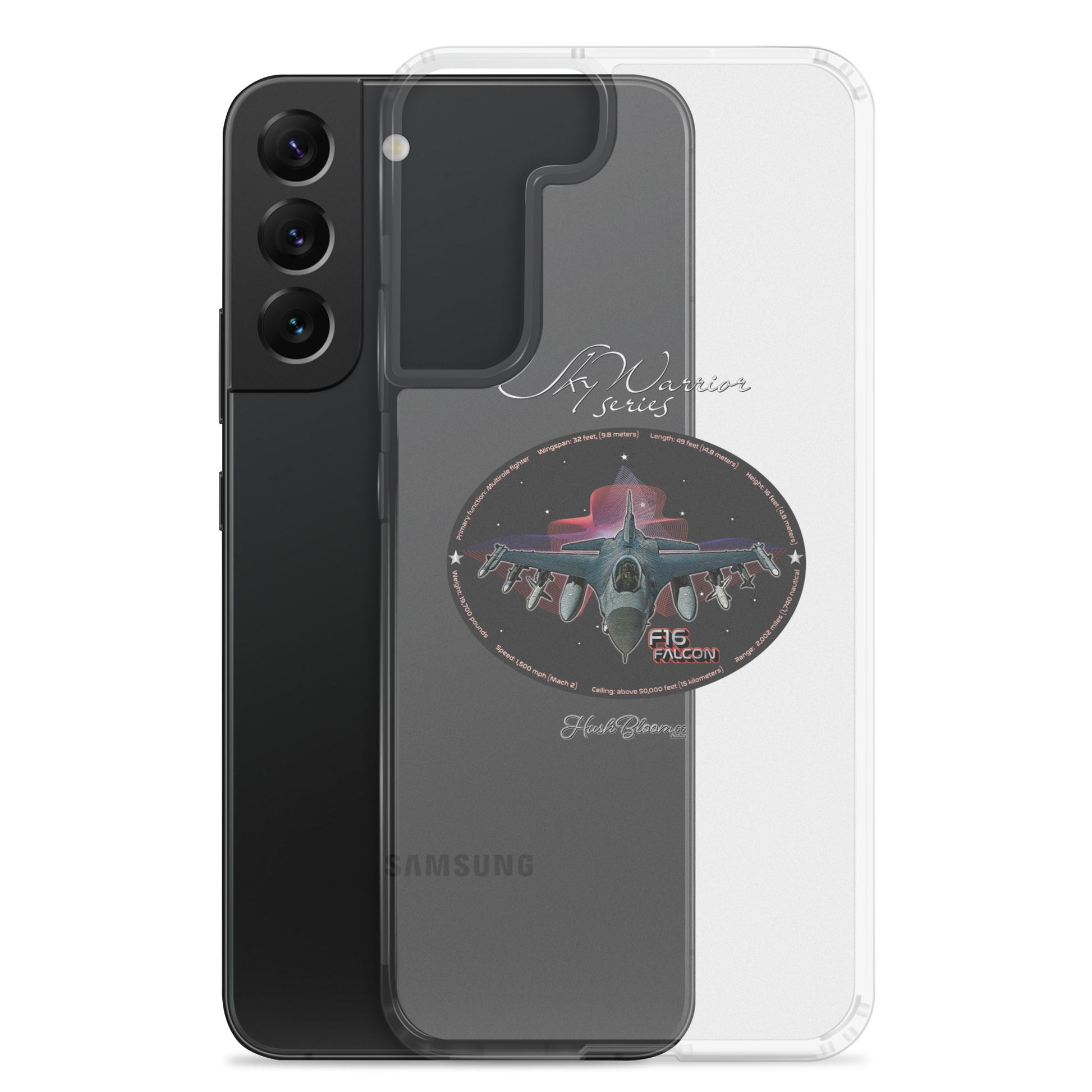 Clear - F16 Falcon Clear Case for Samsung