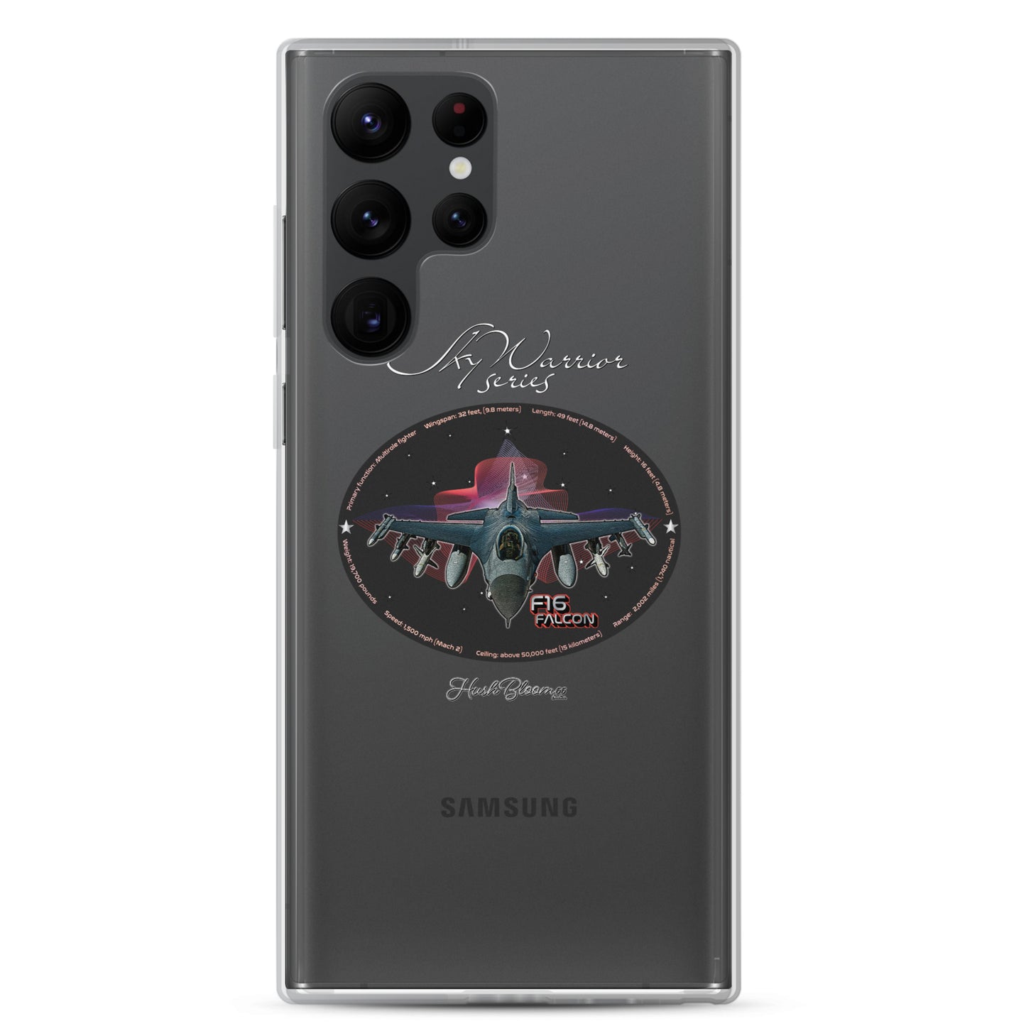 Clear - F16 Falcon Clear Case for Samsung