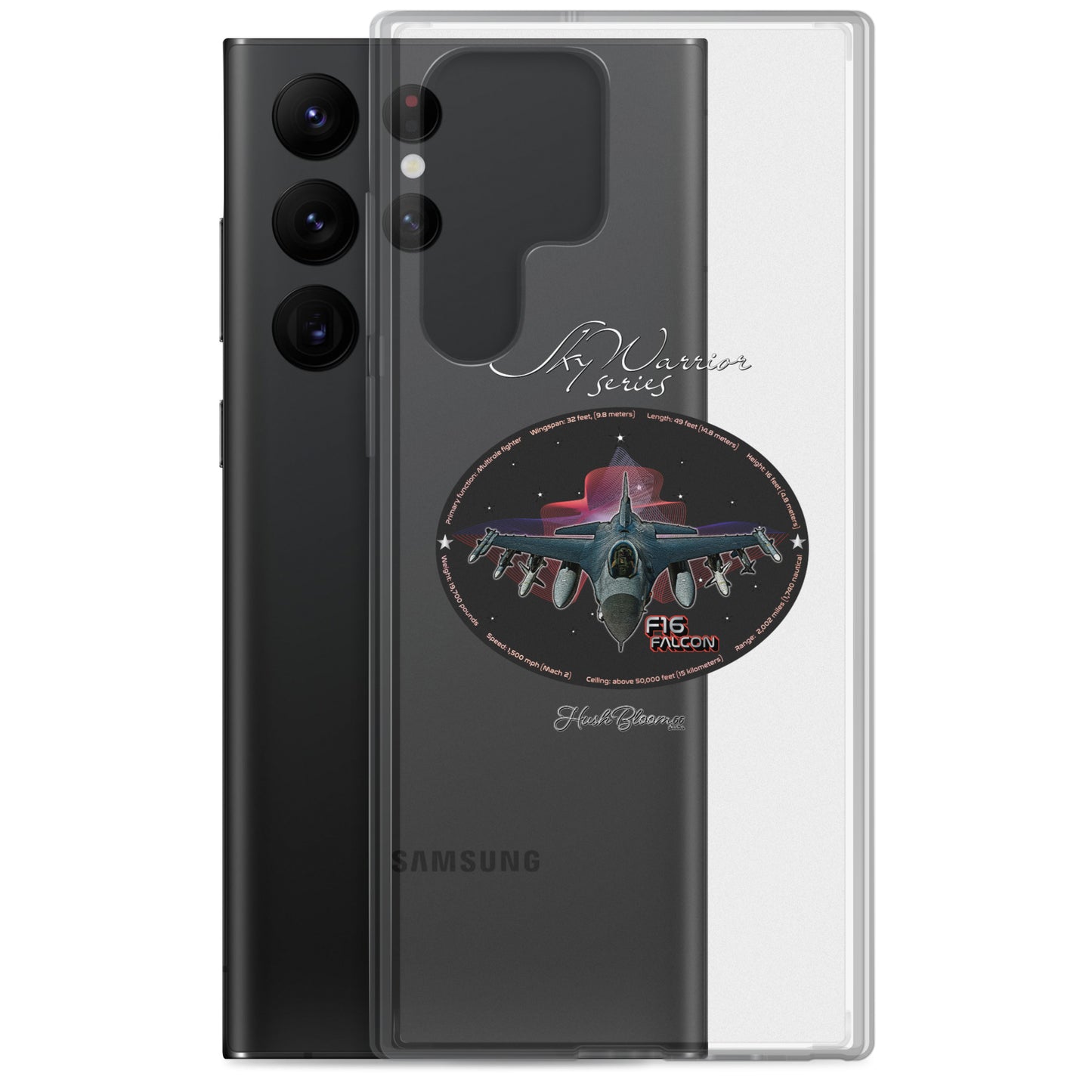 Clear - F16 Falcon Clear Case for Samsung