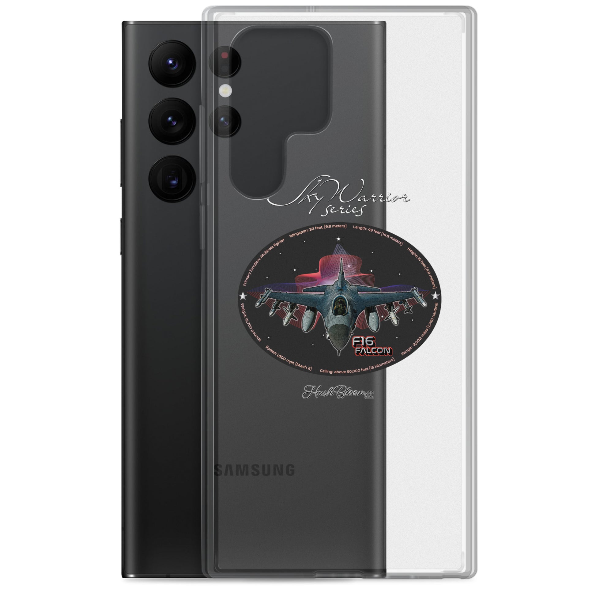 Clear - F16 Falcon Clear Case for Samsung