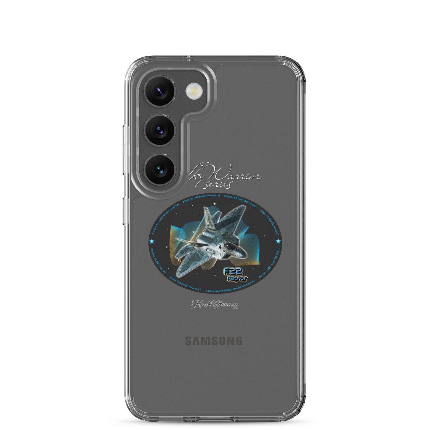 F22 Raptor Clear Case for Samsung