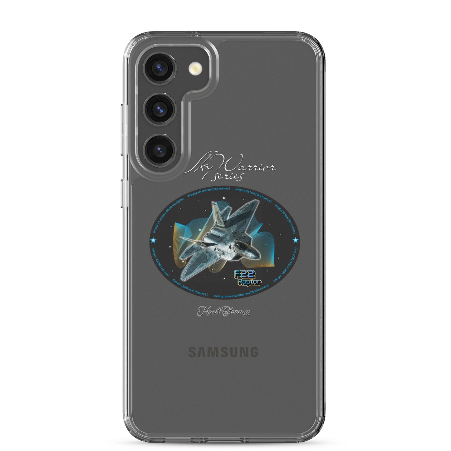 F22 Raptor Clear Case for Samsung
