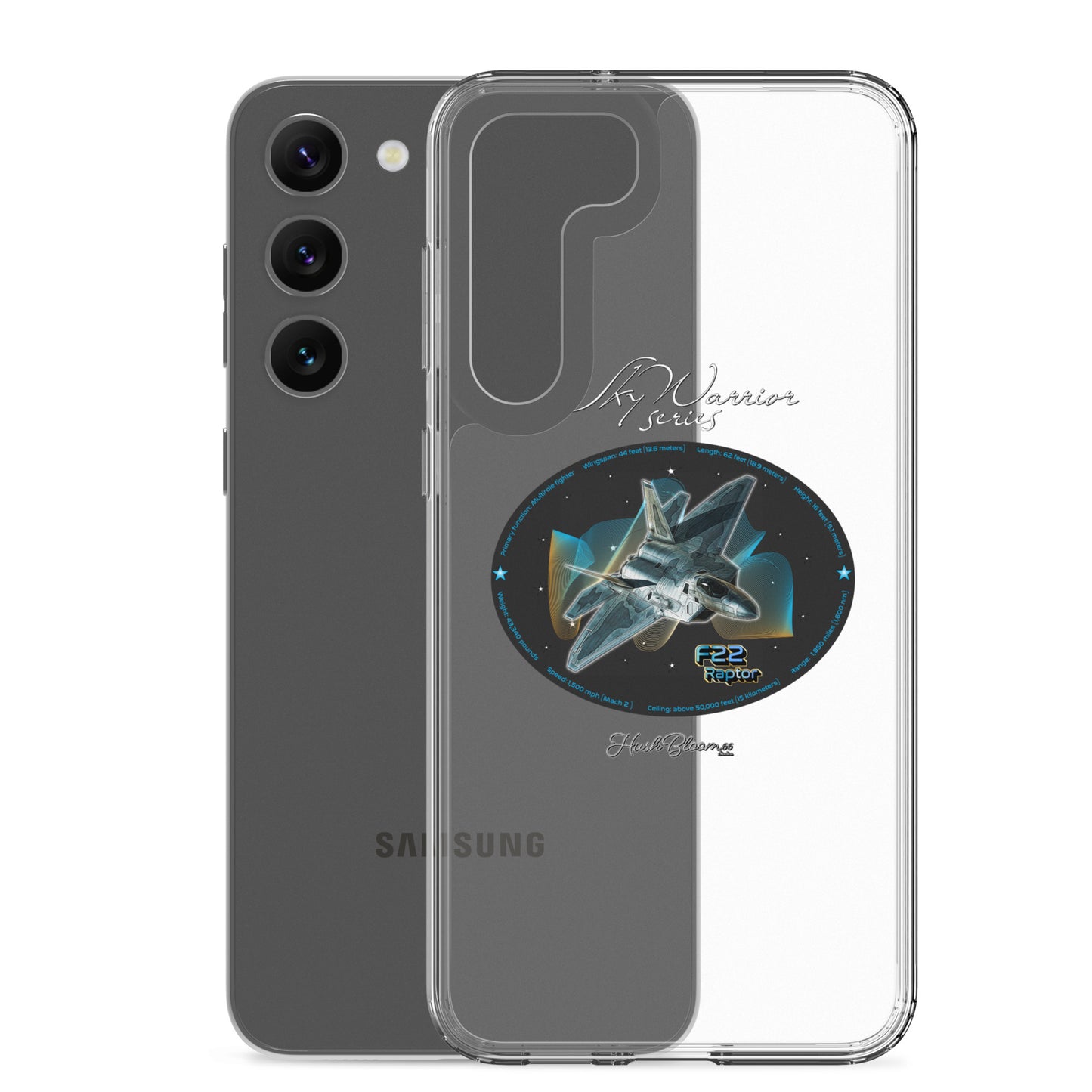 F22 Raptor Clear Case for Samsung