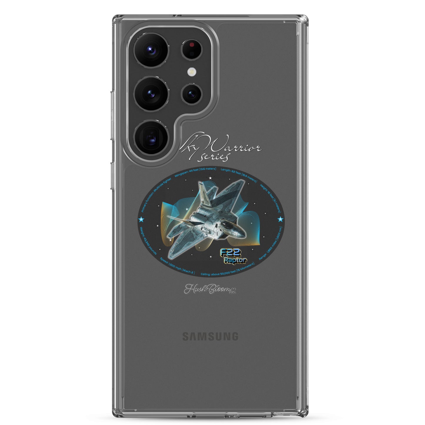 F22 Raptor Clear Case for Samsung