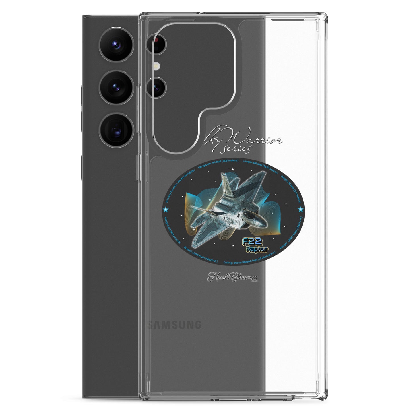 F22 Raptor Clear Case for Samsung