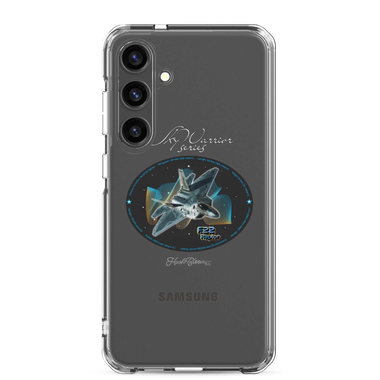 F22 Raptor Clear Case for Samsung