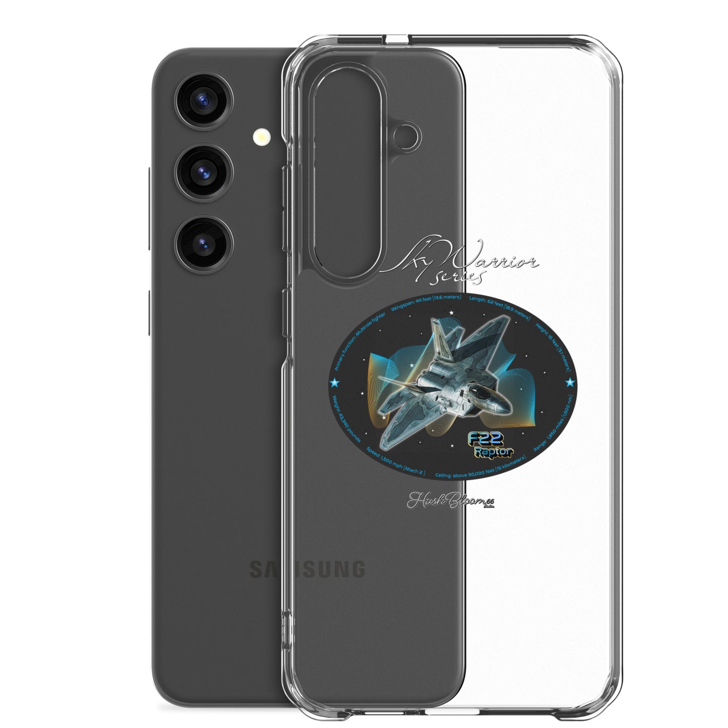 F22 Raptor Clear Case for Samsung