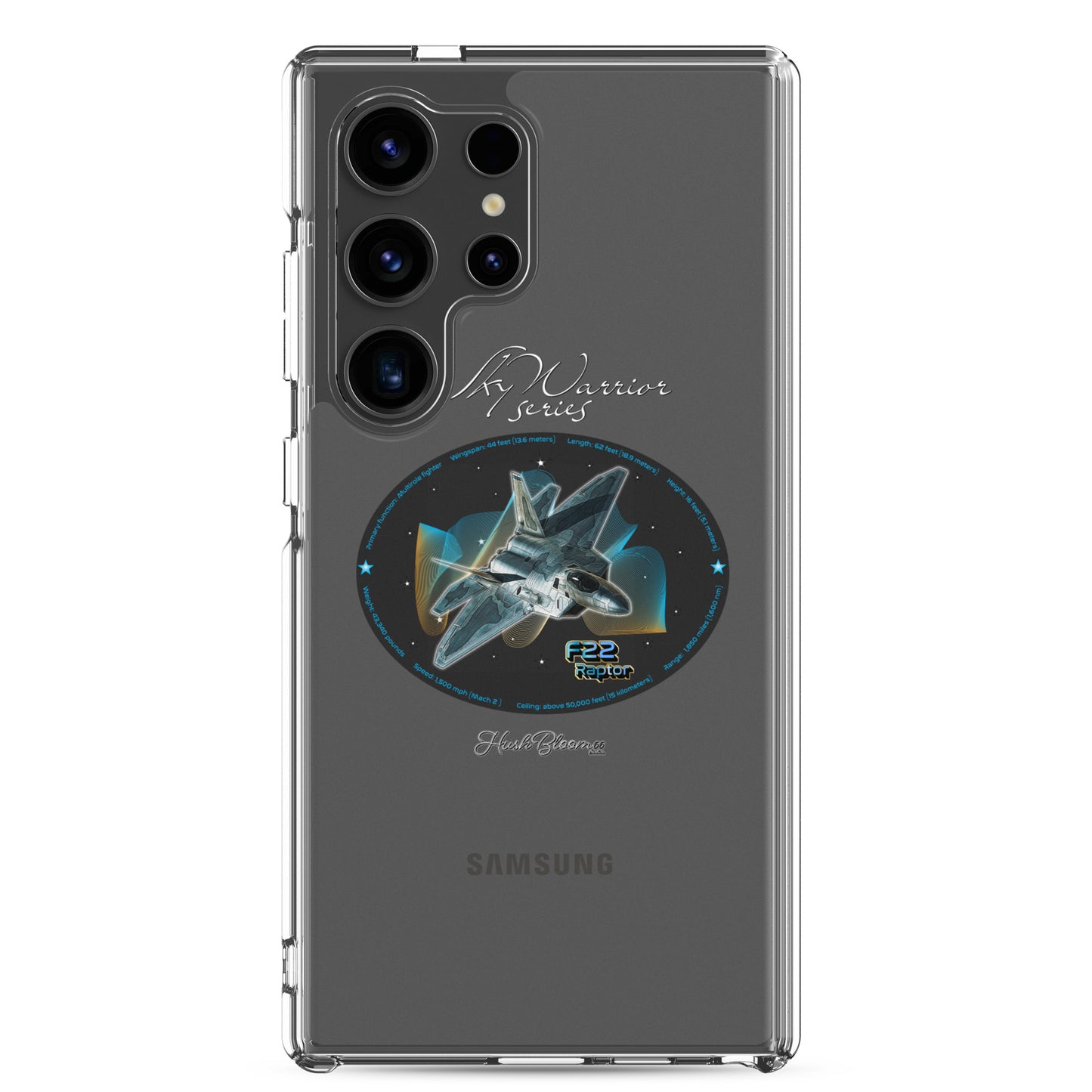 F22 Raptor Clear Case for Samsung